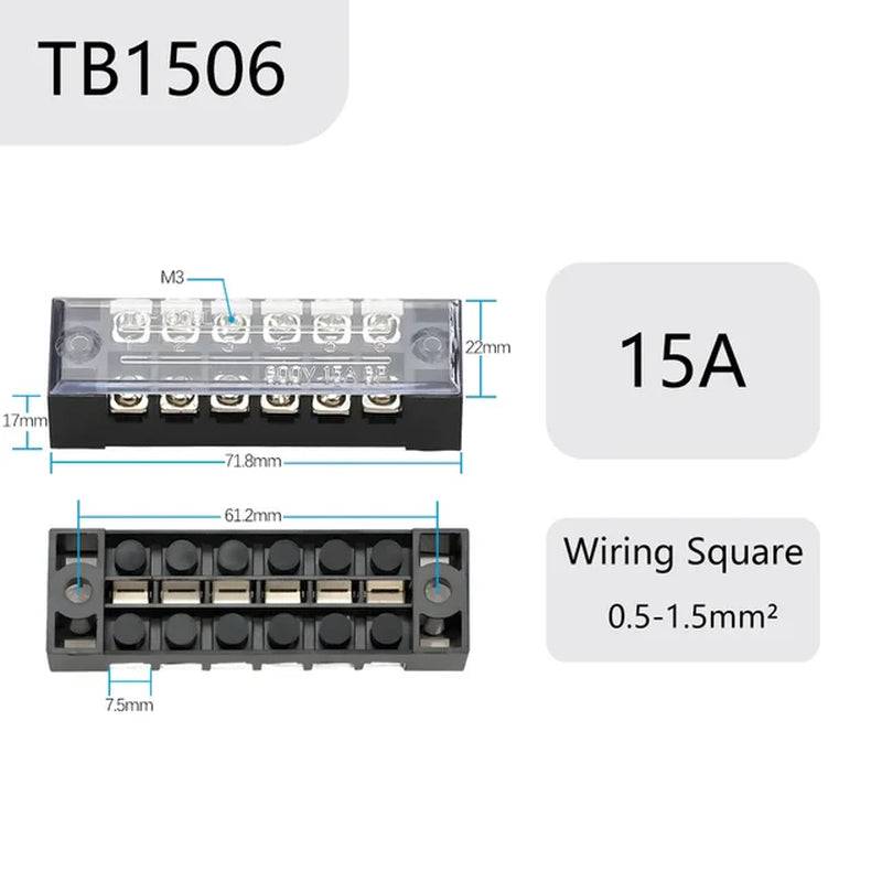 Professional-Grade TB Series Barrier Terminal Blocks - Secure 12V Connections