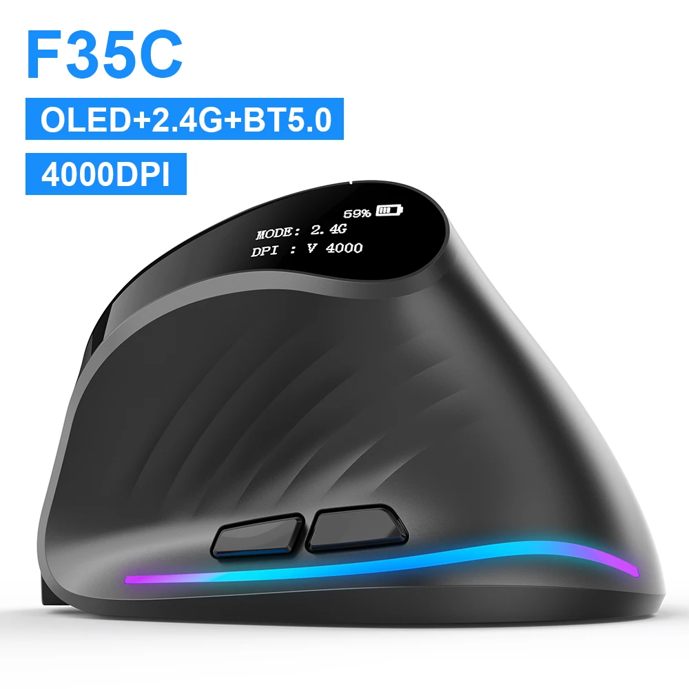 Lefon 2.4G Ergonomic Wireless Mouse Rechargeable - Image 4
