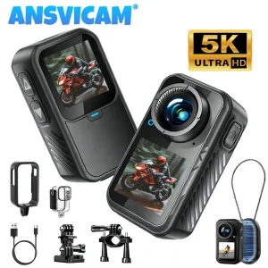 ANSVICAM 5K Mini Action Camera 4K60FPS