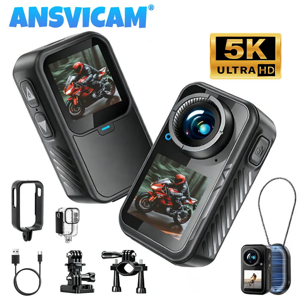 ANSVICAM 5K Mini Action Camera 4K60FPS - Image 1