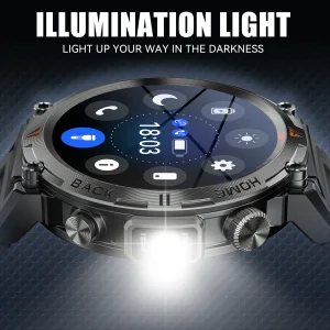LaNikar KE3 Black Bluetooth Call Smart Watch - Thumbnail Image 3