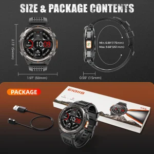 EIGIIS KE5 3ATM Waterproof Smart Watch - Thumbnail Image 7