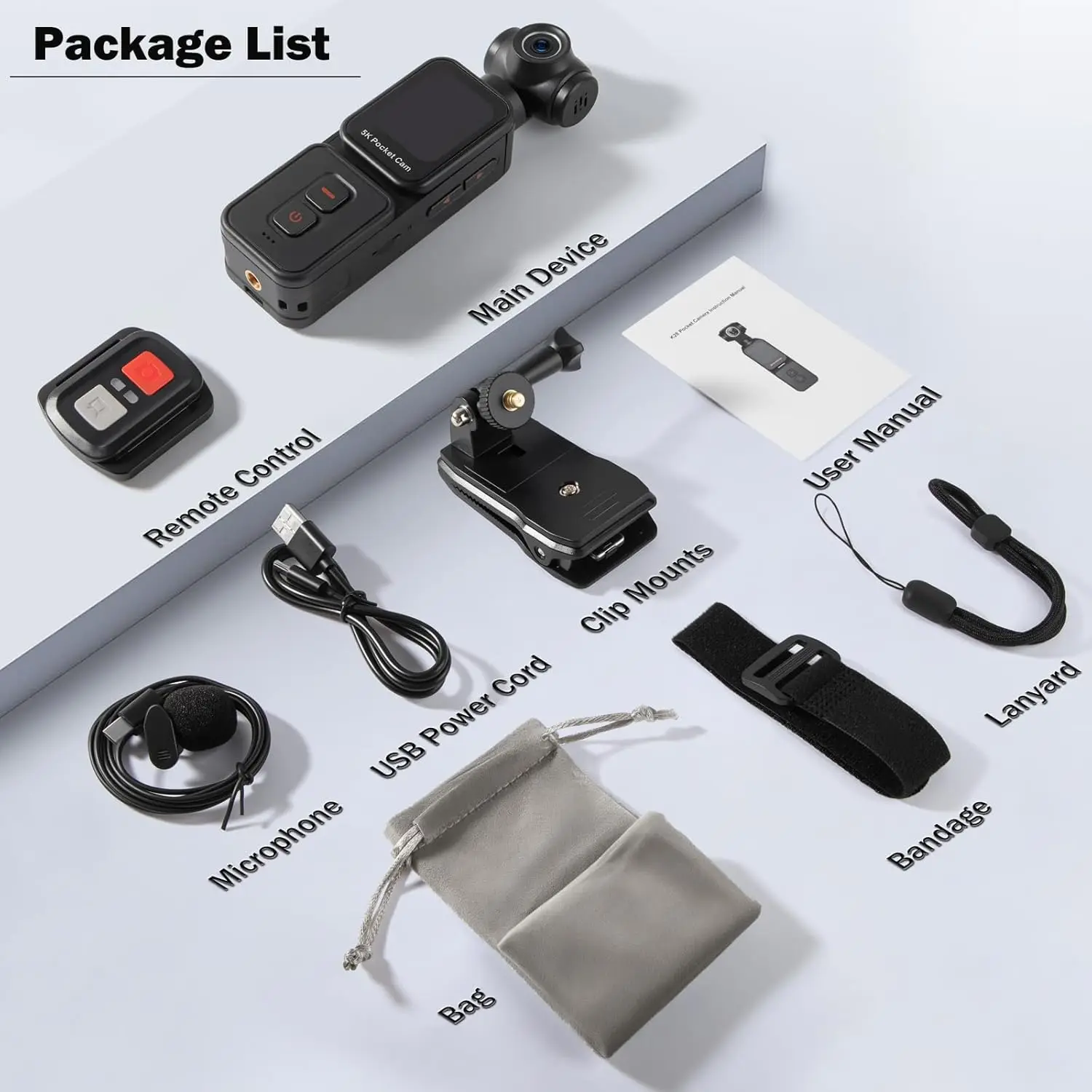 5K Pocket Vlog Camera With 270° Rotatable Lens - Image 3