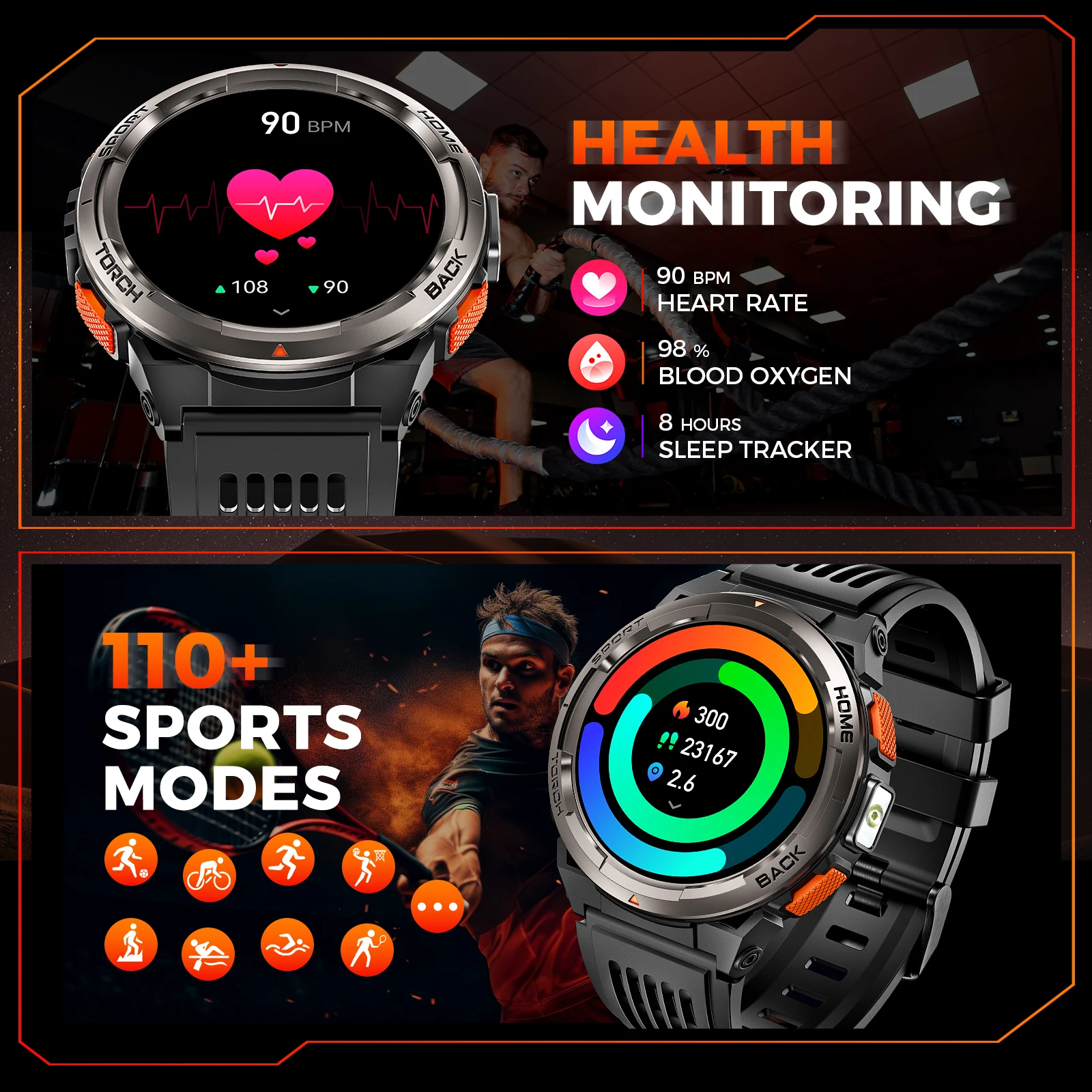 EIGIIS KE5 3ATM Waterproof Smart Watch - Image 6