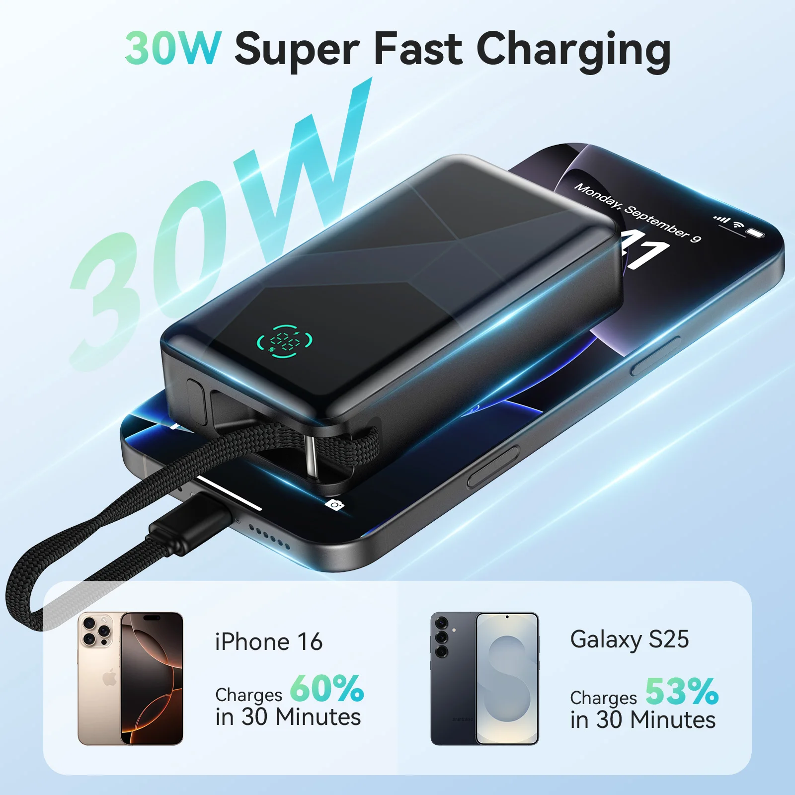 10000mAh PD30W Portable Power Bank - Image 4