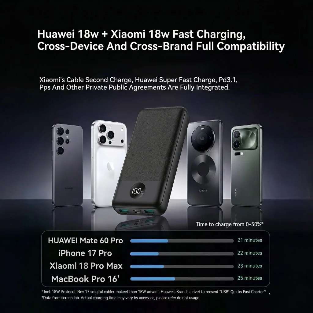 20000mAh 18W PD Fast Charging Power Bank - Image 5