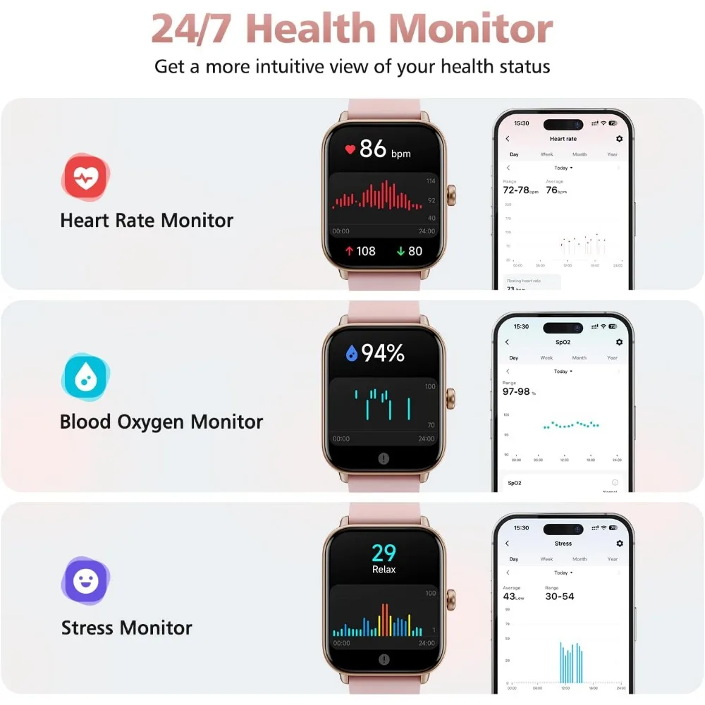 Smartwatch Fitness Tracker with Call Support - Image 5