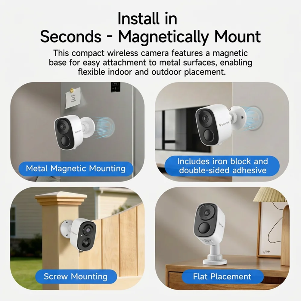4K Wifi Home Security Camera Wireless Outdoor - Image 2