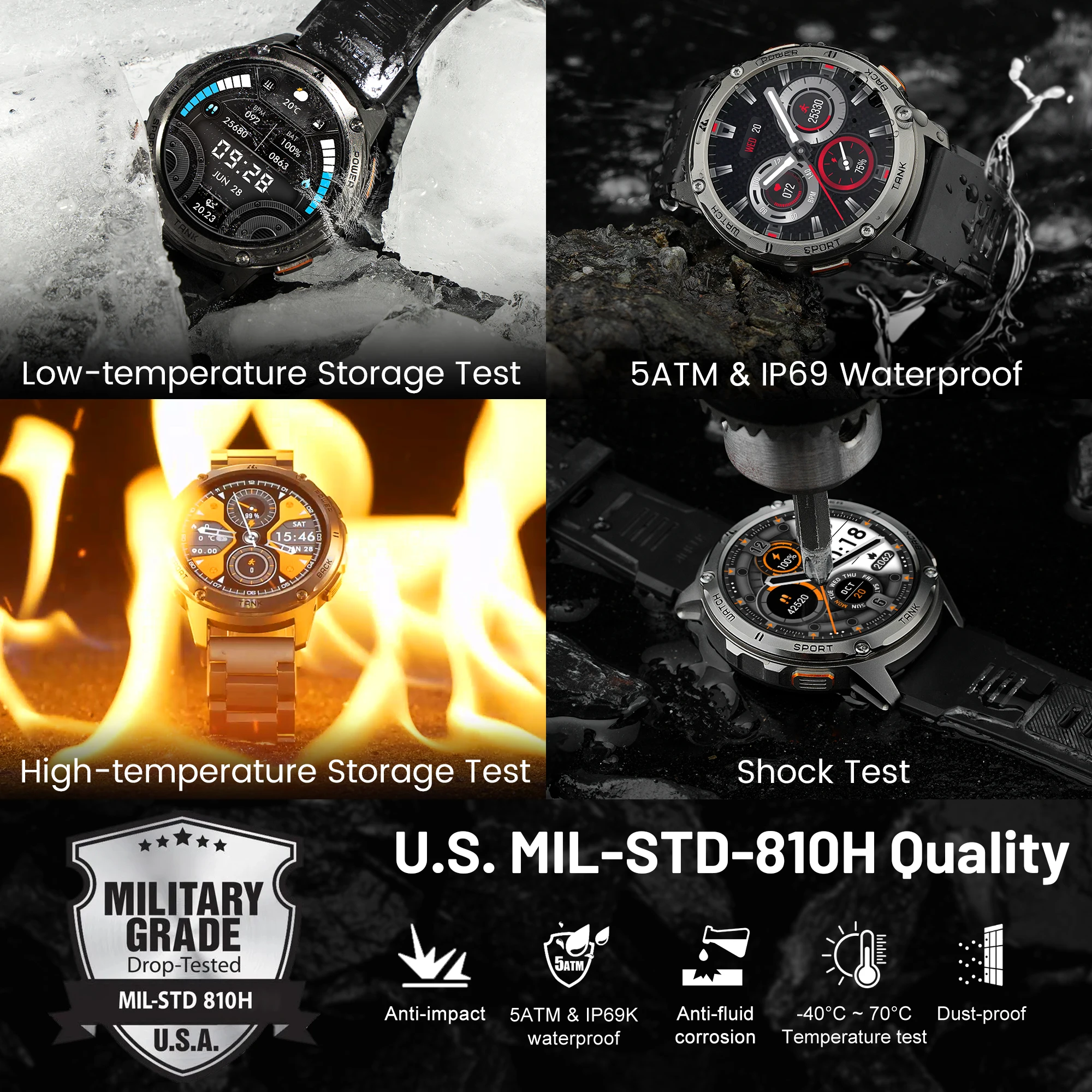 KOSPET TANK T3 AMOLED Smart Watch - Image 6