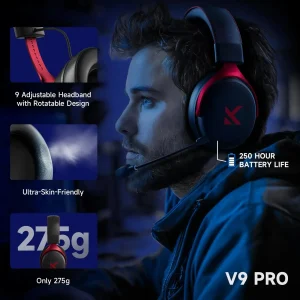 MCHOSE V9 Pro Wireless Gaming Headset - Thumbnail Image 2