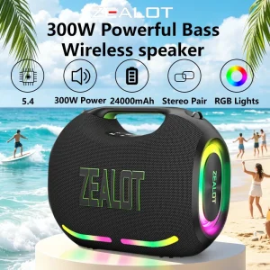 ZEALOT ZE01 300W Waterproof Bluetooth Speaker
