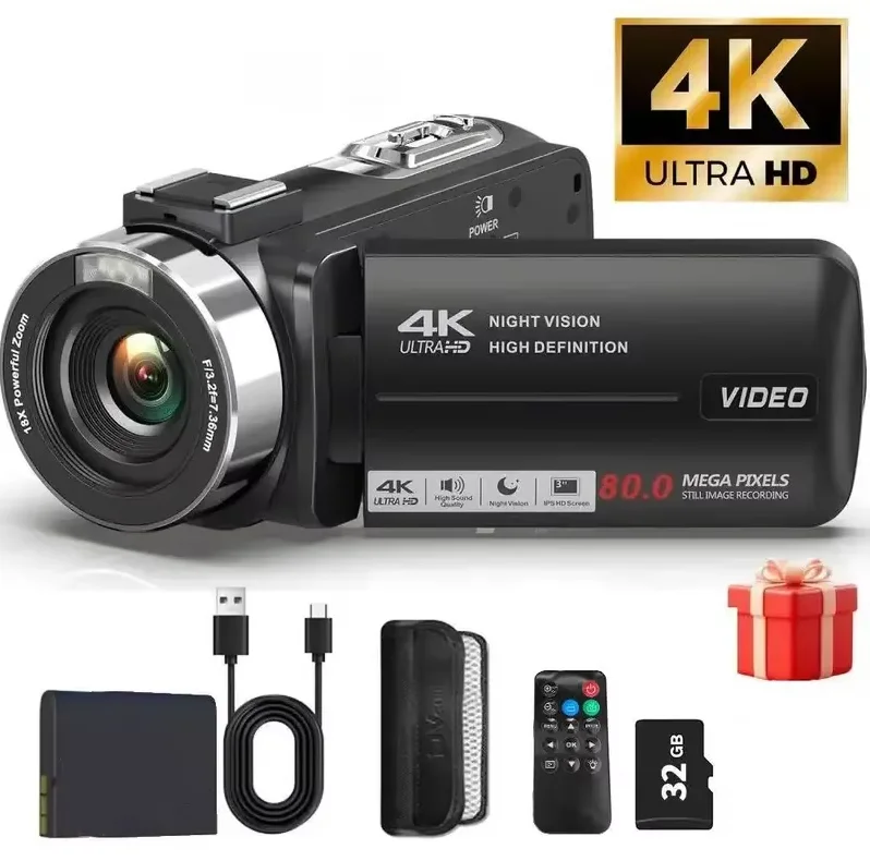 4K Video Camera Camcorder Ultra 80MP Digital - Image 4