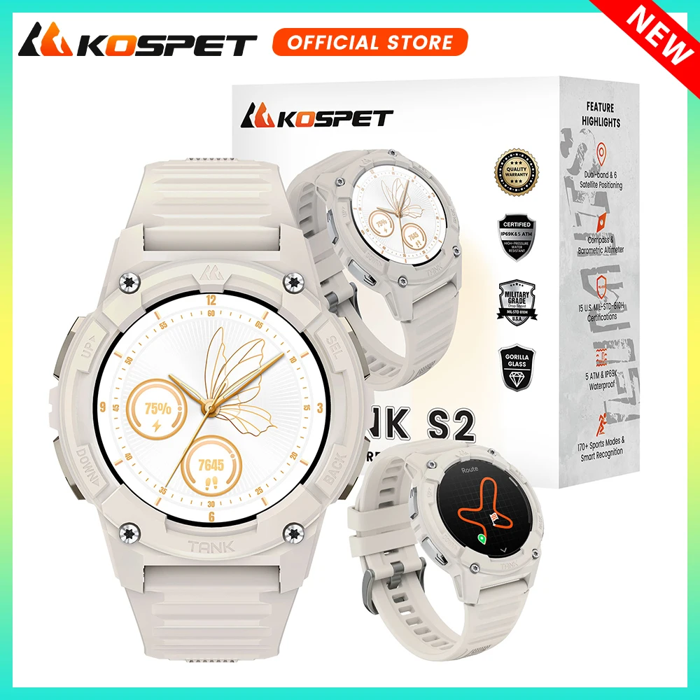 KOSPET TANK S2 GPS Smart Watch For Women - Image 1