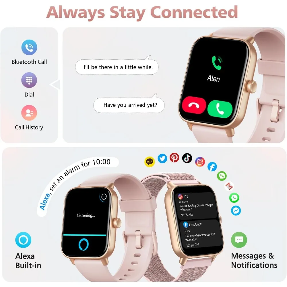 Smartwatch Fitness Tracker with Call Support - Image 3