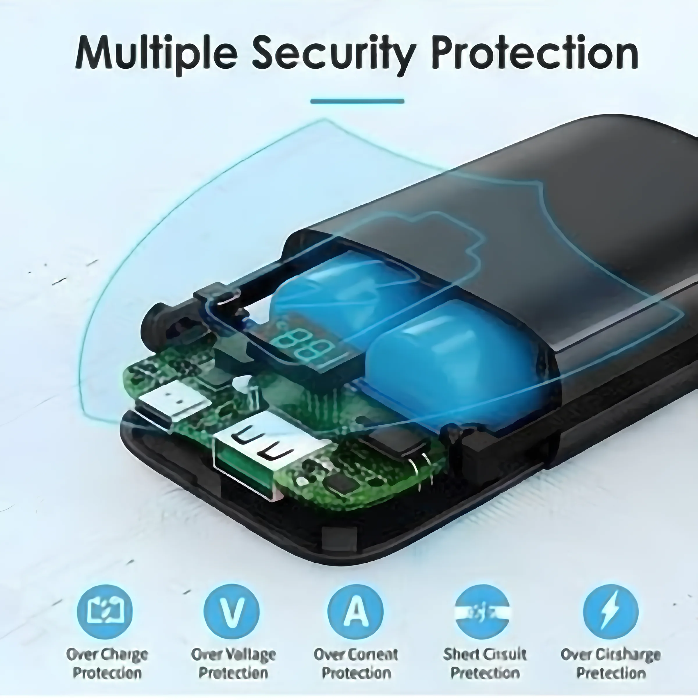 13800mAh 18W PD Power Bank with Cables - Image 6