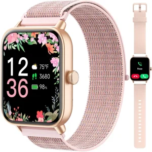 Smartwatch Fitness Tracker with Call Support