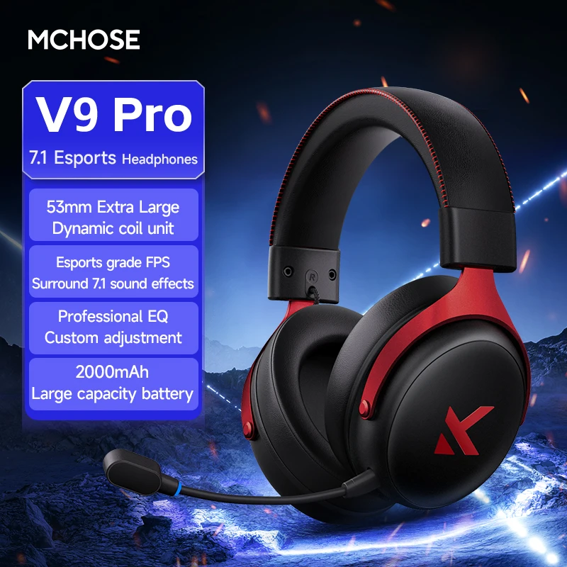 MCHOSE V9 Pro Wireless Gaming Headset - Image 3
