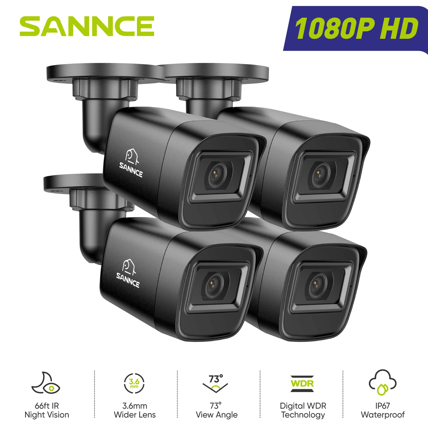 SANNCE 1080P Outdoor Security Cameras - Image 1