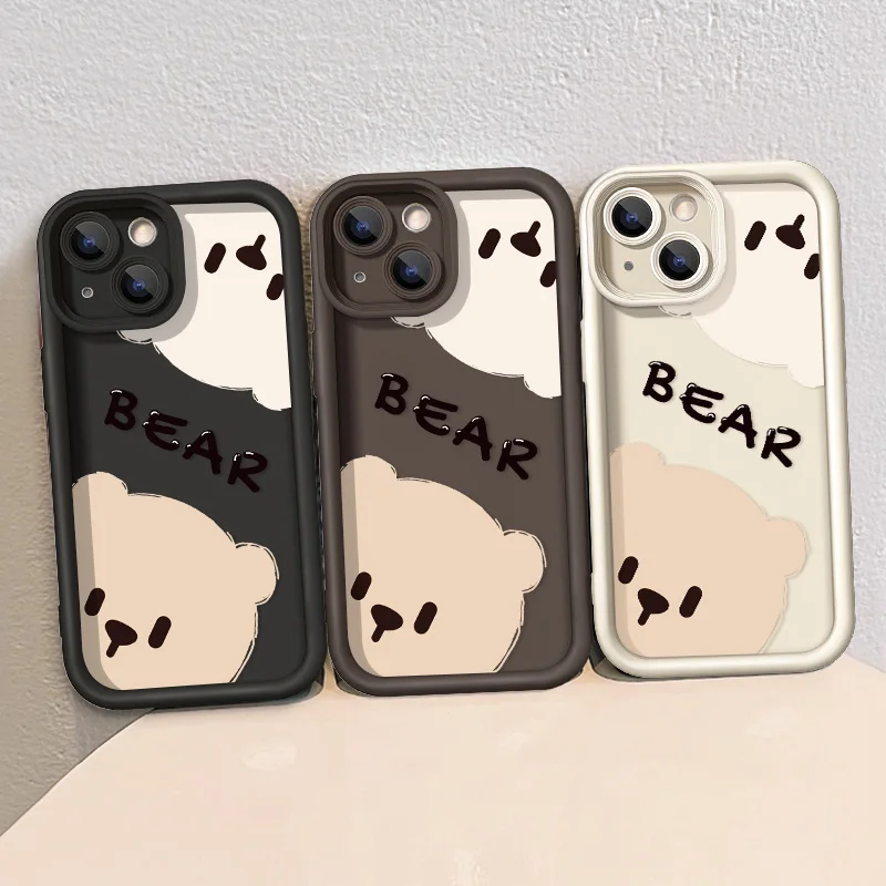 Cute Bear Pattern Shockproof iPhone Case - Image 6