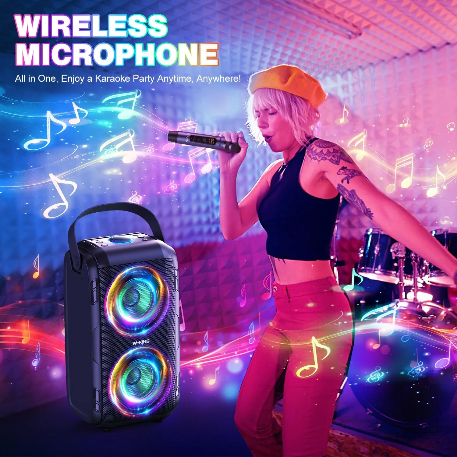 W-KING 180W Peak Party Large Bluetooth Speaker - Image 2
