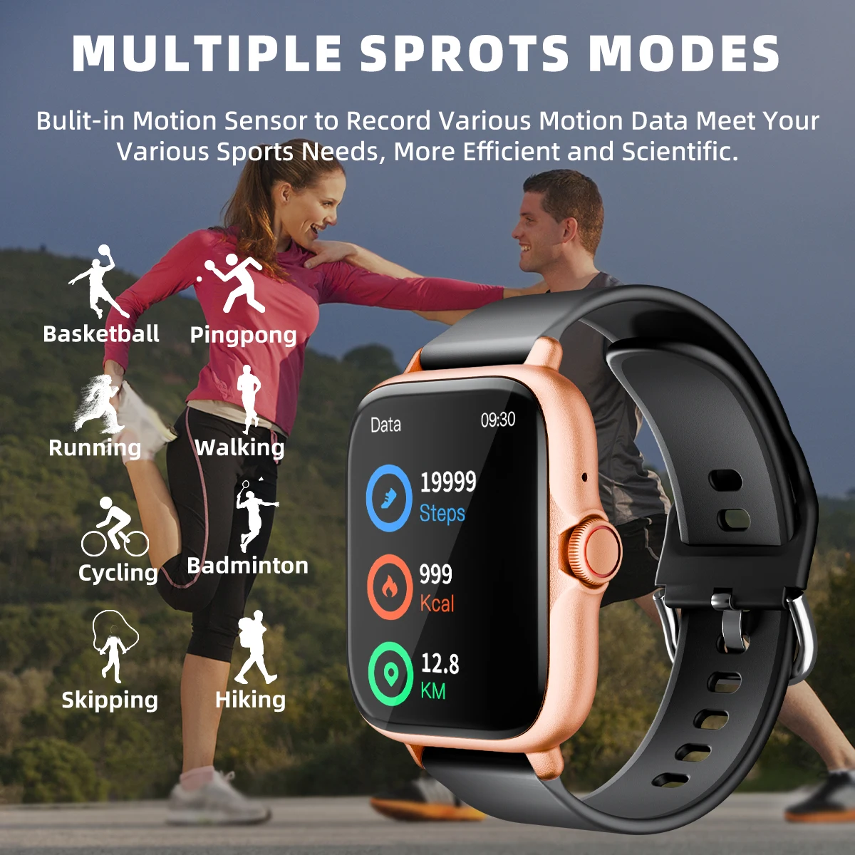 1.83'' Waterproof Smart Watch - Image 2