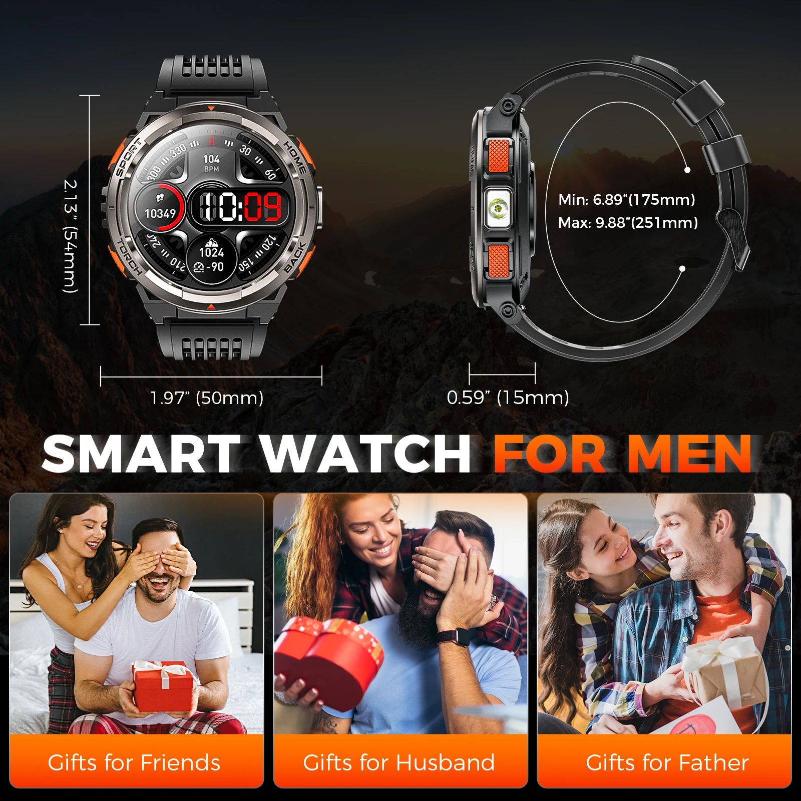 EIGIIS KE5 3ATM Waterproof Smart Watch - Image 4