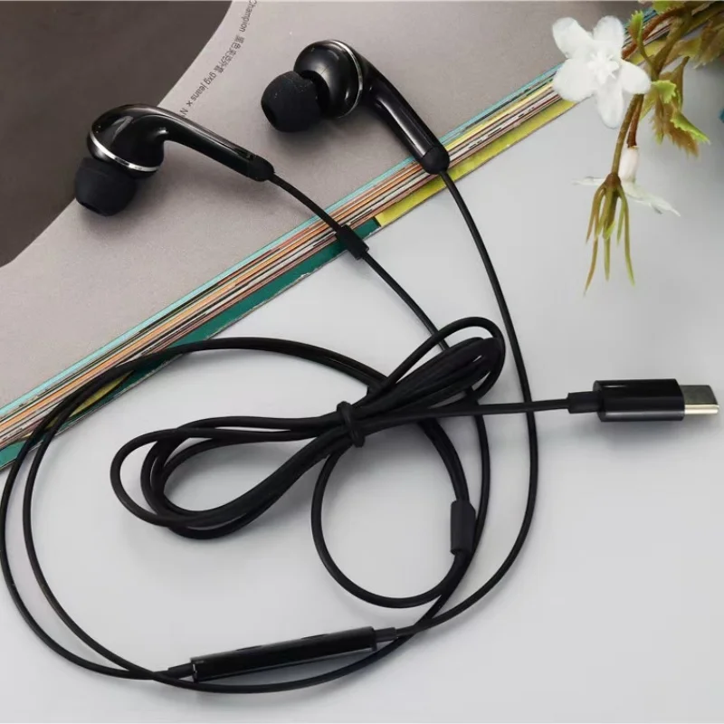 Type-C Wired Stereo Earbuds with Microphone - Image 2