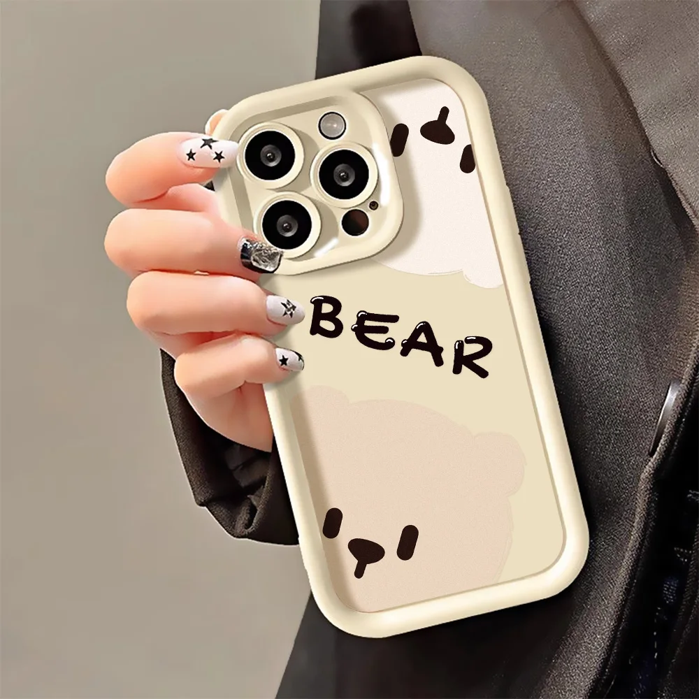 Cute Bear Pattern Shockproof iPhone Case - Image 5