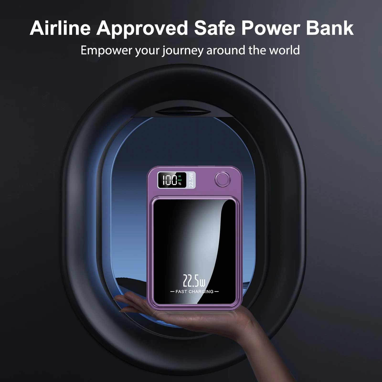 10000mAh Magnetic 22.5W Wireless Power Bank - Image 4