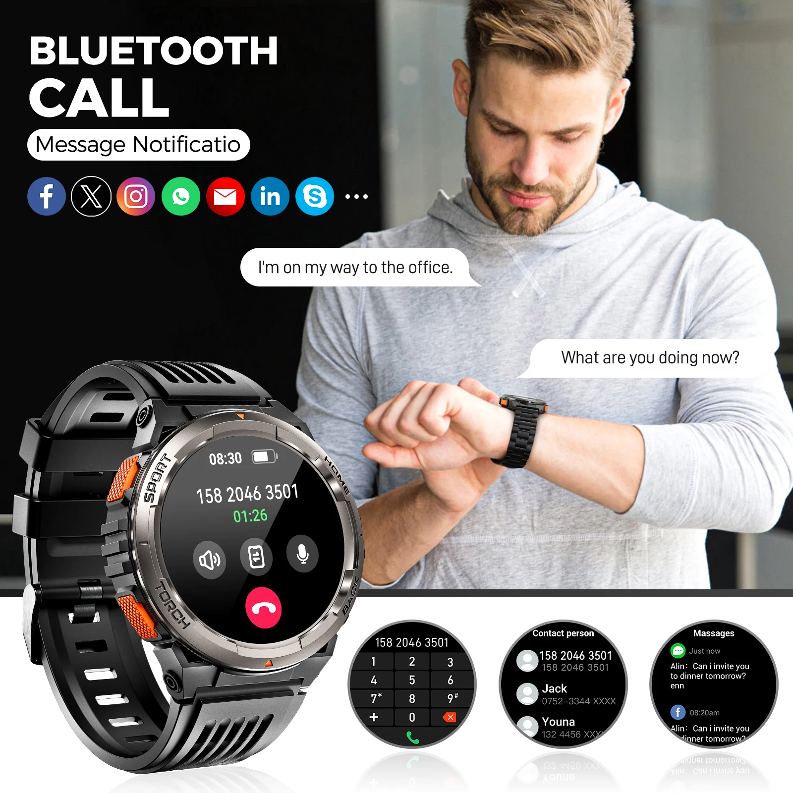 EIGIIS KE5 3ATM Waterproof Smart Watch - Image 5