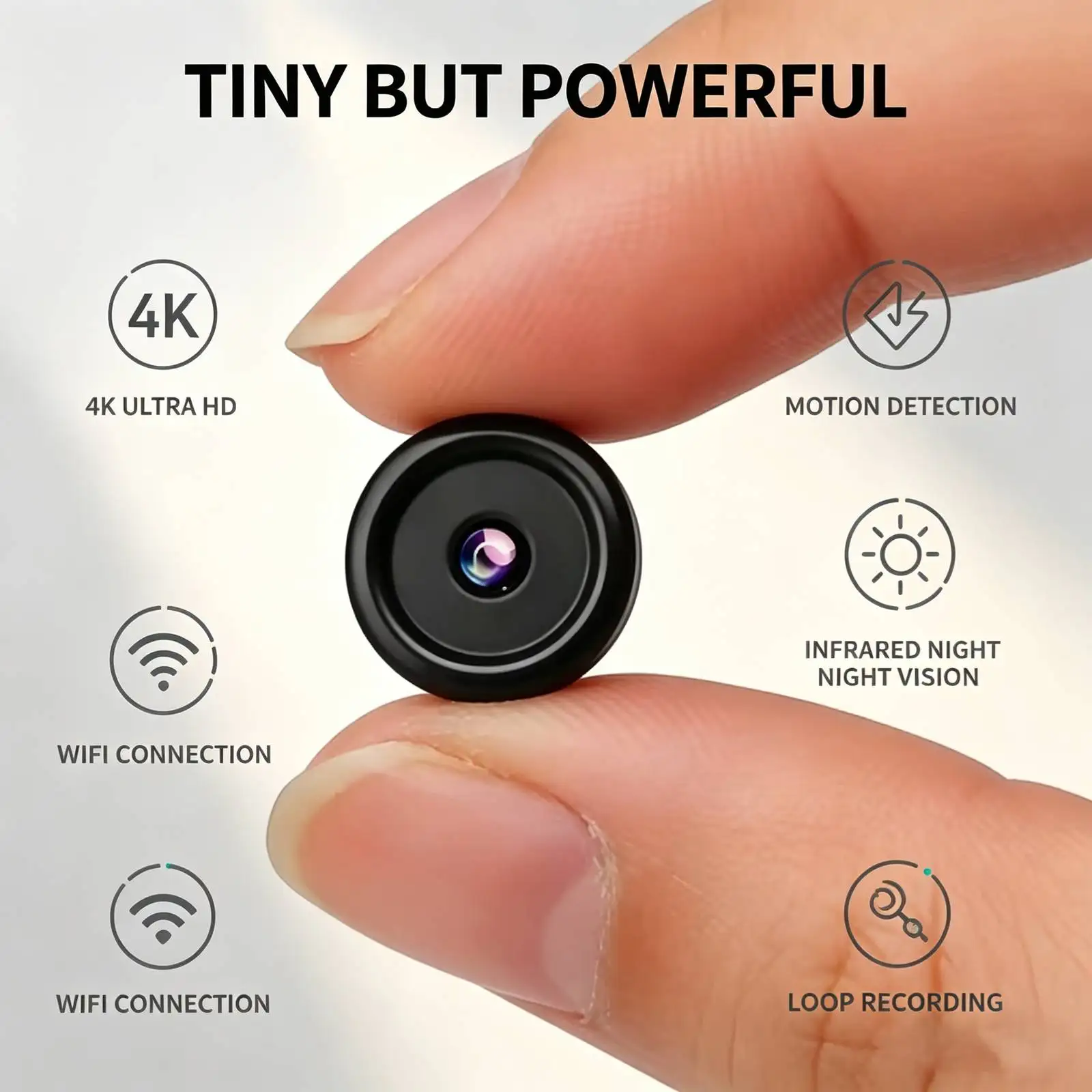 R13 Mini 4K WiFi Security Camera - Image 1