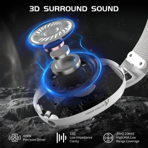 ATTACK SHARK L80 Tri-Mode Wireless Gaming Headset - Thumbnail Image 3
