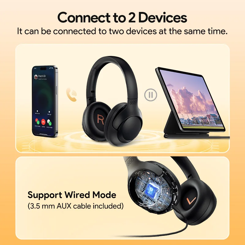 QCY H3 ANC Wireless Bluetooth Headphones - Image 6