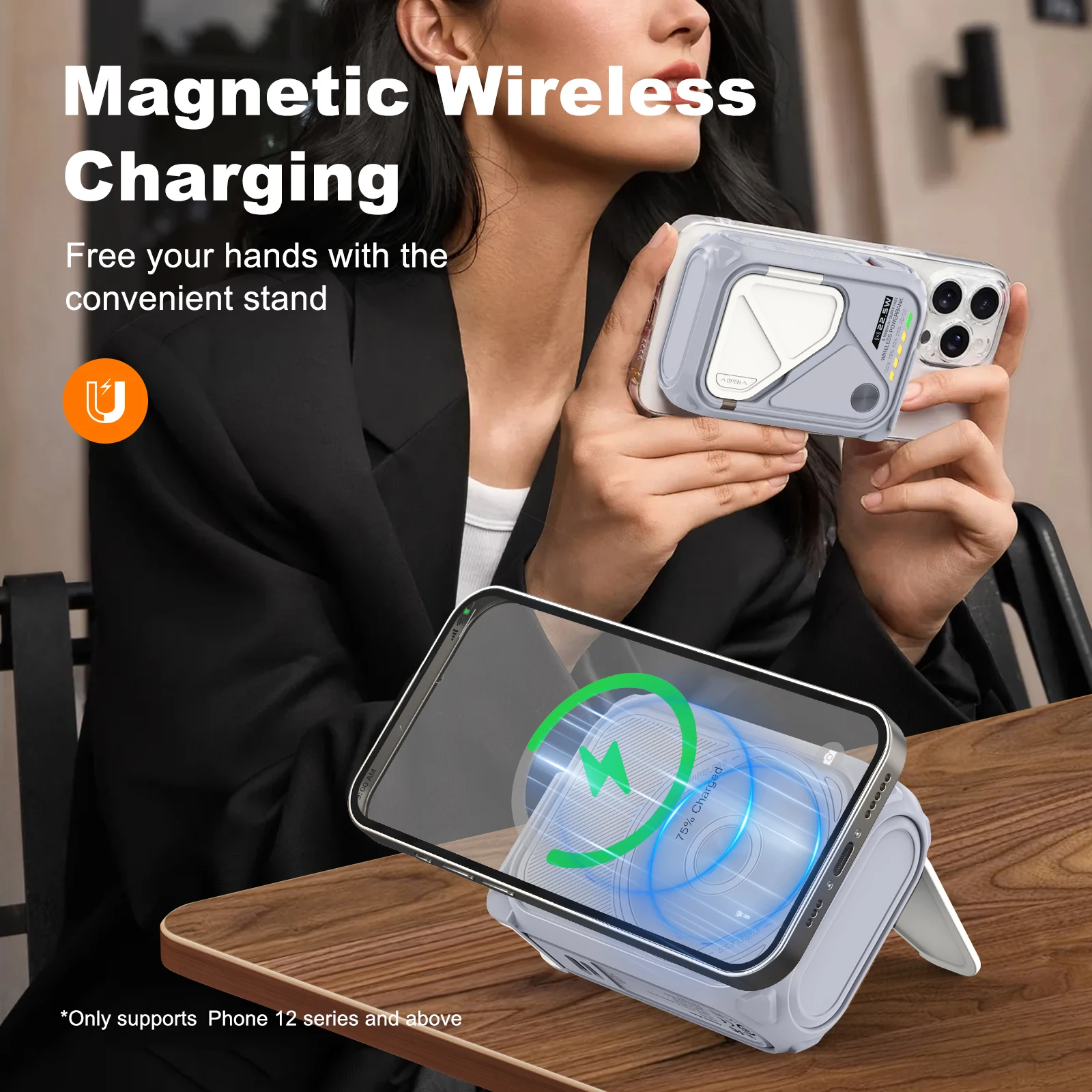 22.5W 10000mAh Magnetic Wireless Power Bank - Image 5