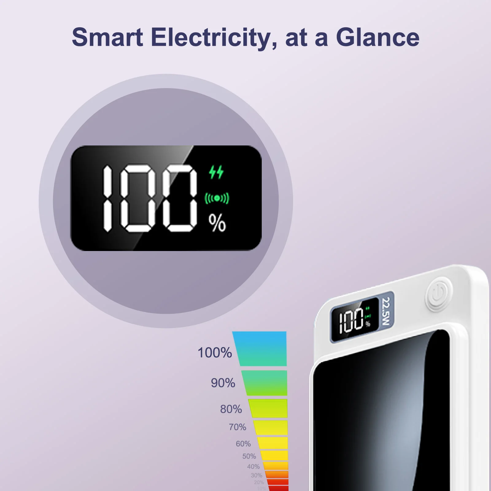 10000mAh Magnetic 22.5W Wireless Power Bank - Image 5