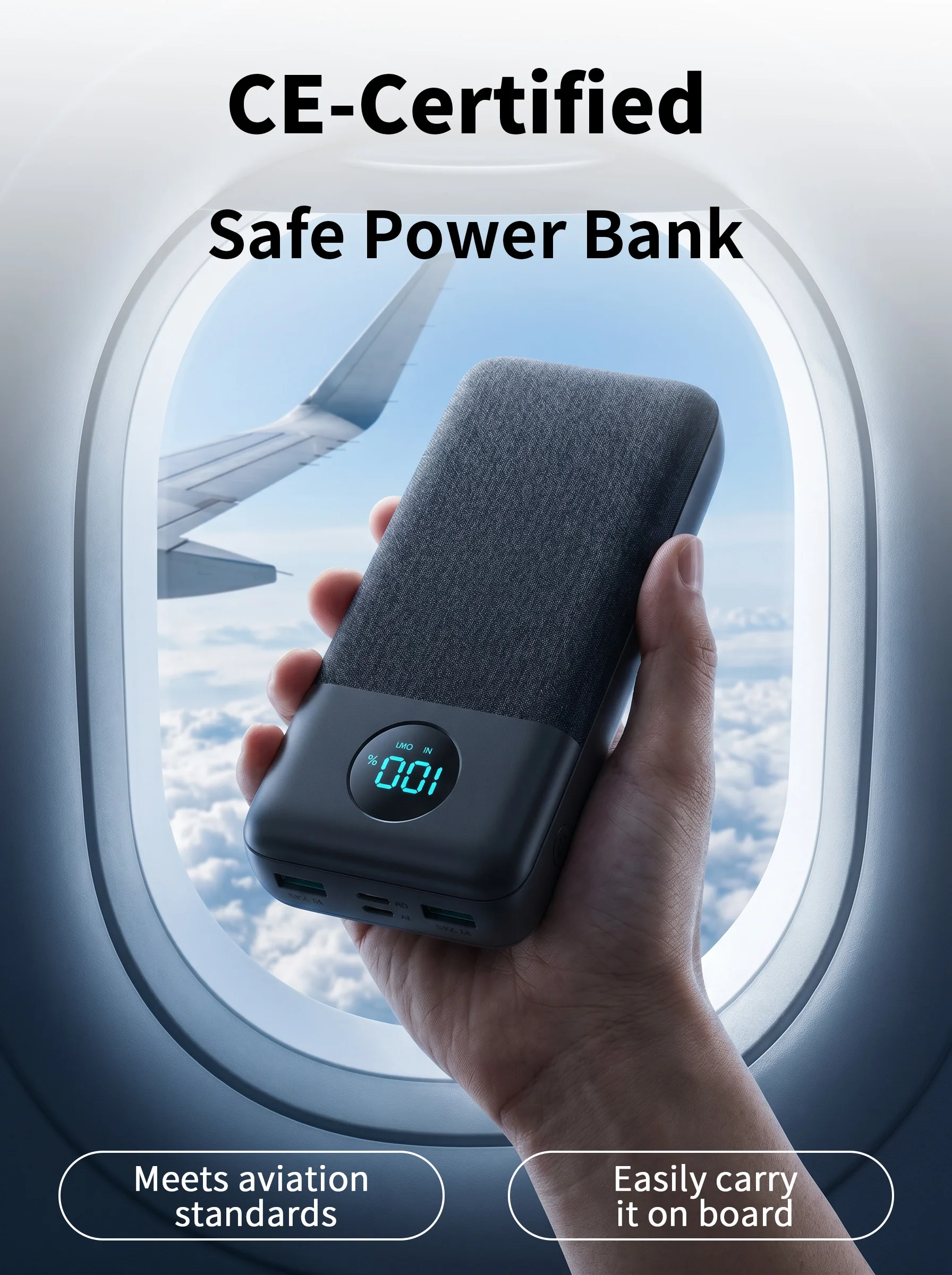 20000mAh 18W PD Fast Charging Power Bank - Image 2