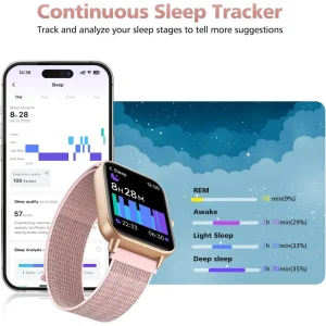 Smartwatch Fitness Tracker with Call Support - Thumbnail Image 4