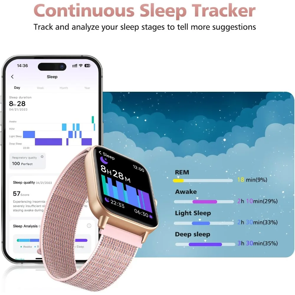 Smartwatch Fitness Tracker with Call Support - Image 4