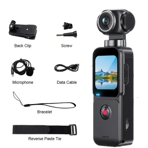 5K Pocket Action Camera 270° Rotation Lens - Thumbnail Image 4