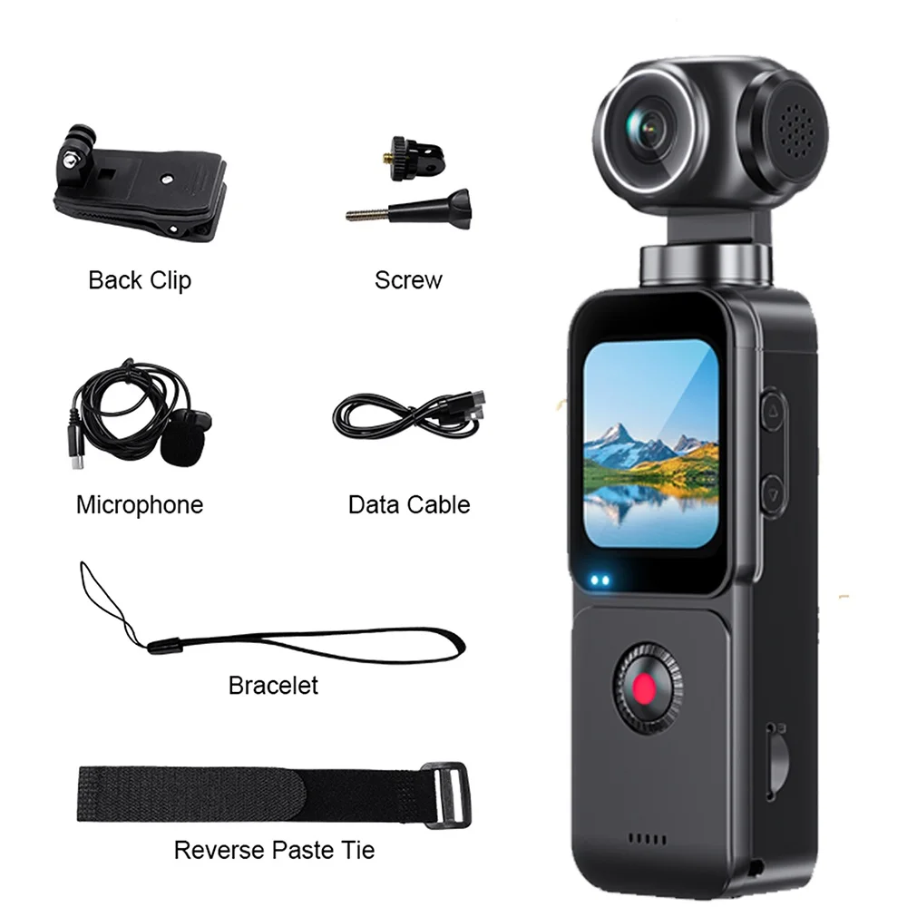 5K Pocket Action Camera 270° Rotation Lens - Image 4