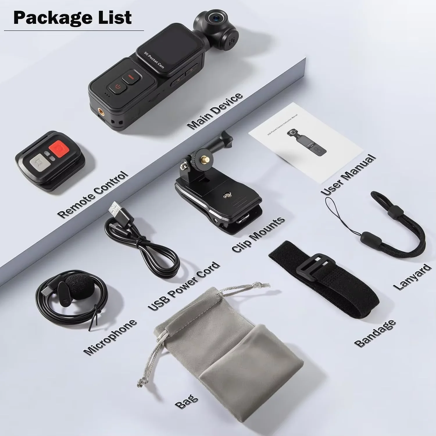 5K Pocket Vlog Camera With 270° Rotatable Lens - Image 4